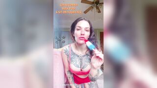 Real Amateur Sucking Popsicle Cock Slut JOI