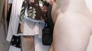 Sexy brunettes try on clothes at fitting room. Hairy pussy amateur wife, big tits, big ass.