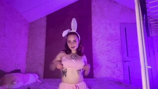 Beautiful bunny showing her tits