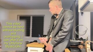 I jerked off in my suit right behind my roommate who was watching TV