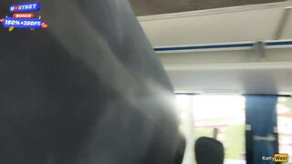 Public Cock Jerking Off On A Bus Full Of People - Made Him Cum Hard By Hand! - Cock Flashing