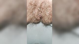 Huge Hayry Pussy Peeing along with Loud Anal Farting For Toilet Fetish Lovers Only!