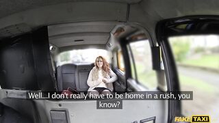 Hot Lesbian misses cock so much she CUMS Pussy Cream - Fake Taxi