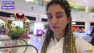 Blowjob in Public Toilet at a Shopping Mall - Public Cumwalk - Katty West