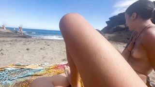 I get fucked on the beach with a voyeur from Hotmy.top