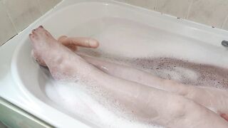 Just imagine it. You, Me, a warm bath, and a soapy footjob...