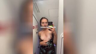 CUTE TEEN MASTURBATES ON AIRPLANE *MASSIVE SQUIRT*