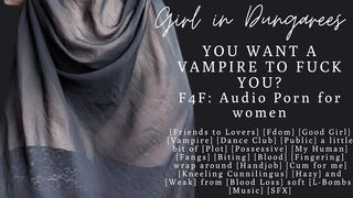 F4F | ASMR Audio Porn for women | You want a vampire girlfriend? | Fucking you in the vamp club