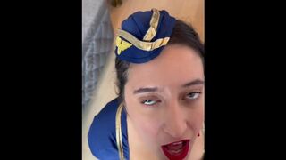 Vertical Video Susy Blue Must Wait For Her Facial Cumshot She Is Not Allowed To Help