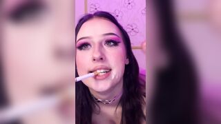 Smoking With Cum On Face Snowy Bubbles