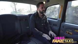 Female Fake Taxi She lets her passenger play with her massive tits