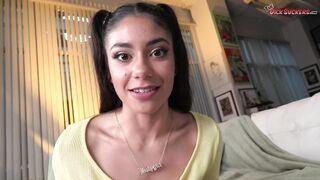 Is Xxlayna Marie the most beautiful model you've ever seen suck cock?