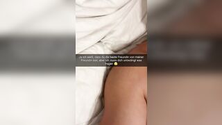 Boyfriend cheats on his girlfriend on snapchat with her best friend and creampied her in the ass