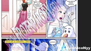 The protagonist of frozen is a tremendous bitch - Frozen Parody 3 Comic Porno