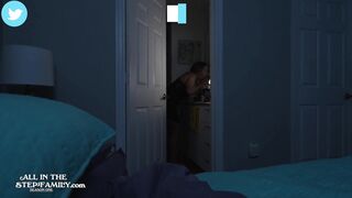 StepSon Scared of Thunder Fucks Curvy StepMom in Her Bed! ★FULL TRAILER★