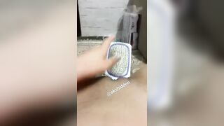 زن متاهل با بورس افتاده به جون کسش و کلی آه و ناله میکنه