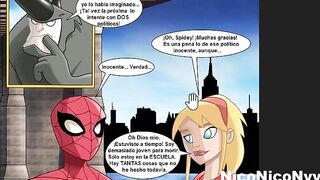 spiderman se follo a una chica fans