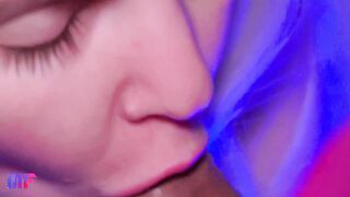 Blowjob close up Cum in mouth