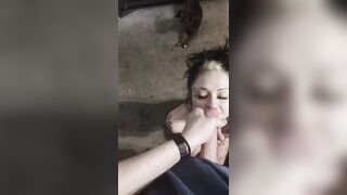 Cuming on gf face