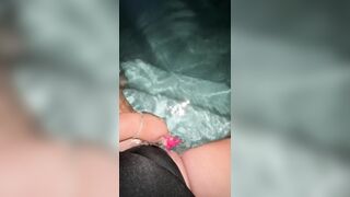 bbw fucks herself in the pool