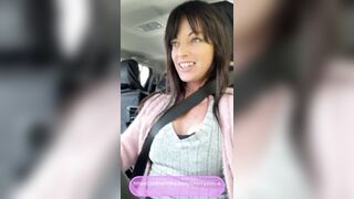 Milf public tit flash