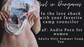 F4F | ASMR Audio Porn for women | Strap fucking in the loveshack with your favorite camp councilor