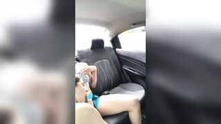 My hot girlfriend asks me to have sex in the car on the way home