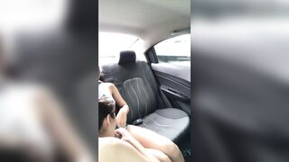 My hot girlfriend asks me to have sex in the car on the way home