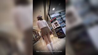 HK Whore-wife miniskirt shopping day