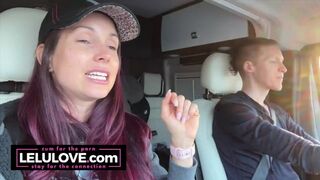 Babe shares behind the porn scenes Halloween updates while riding passenger seat - Lelu Love