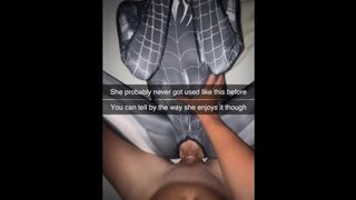 Black spider girl gets destroyed on halloween