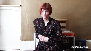 Ersties - Sexy Redheaded Musician From London Masturbates For the First Time on Camera