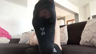 Who ordered sweaty worn black socks?