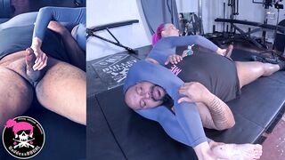 Side Scissor Edging - Sensual Headscissor Handjob Domination