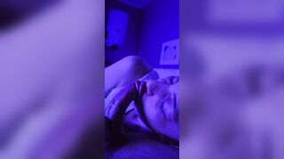 sucking dick watching tv at night