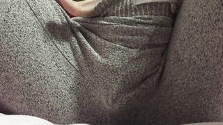 Virgin wet pussy with wettest sounds. Panties on