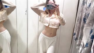 [4K] Transparent Try On Haul | See Through Tops | Get Ready With Stacy (2025)