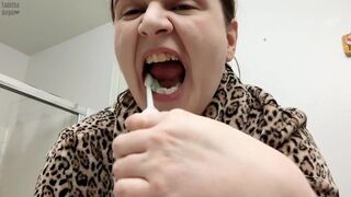 Drooling Spitting Tooth Brushing