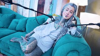 Tattoo Model Pornstar Anuskatzz talks about jelousy ASMR Youtube channel: ASMRkatz SFW inked hippie